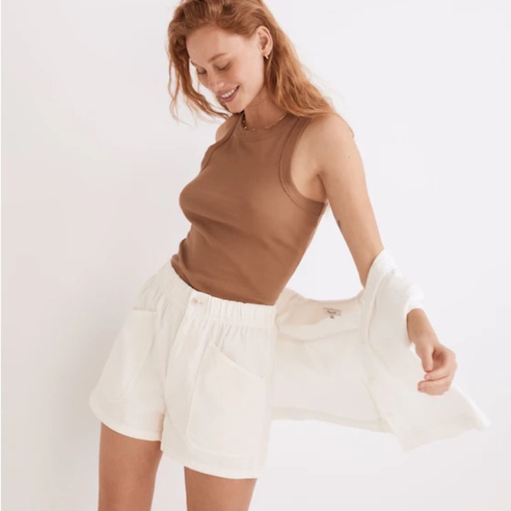Madewell size 27-30 Garment-Dyed Pull-On Utility Shorts